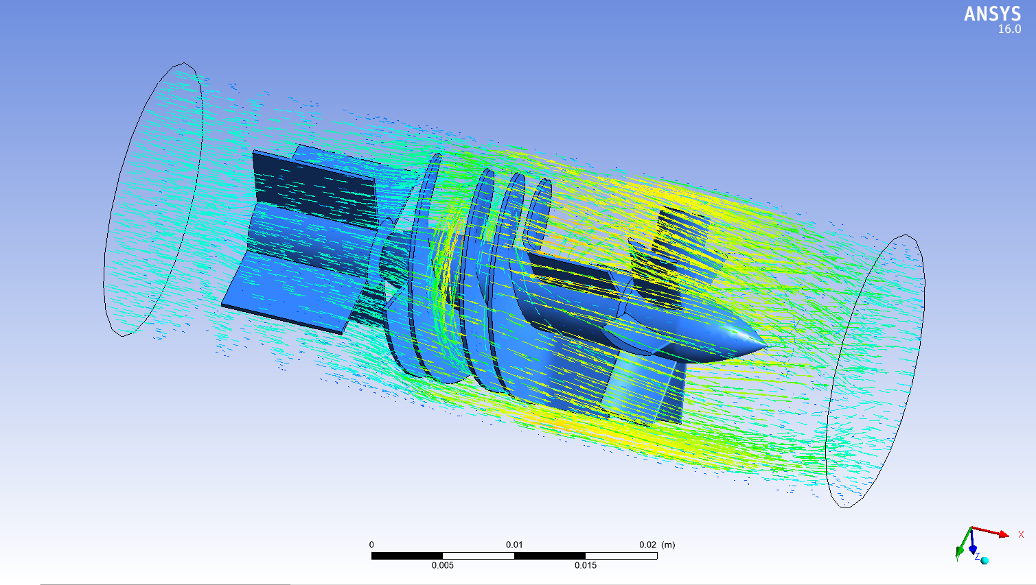 Solidworks中的轴流泵